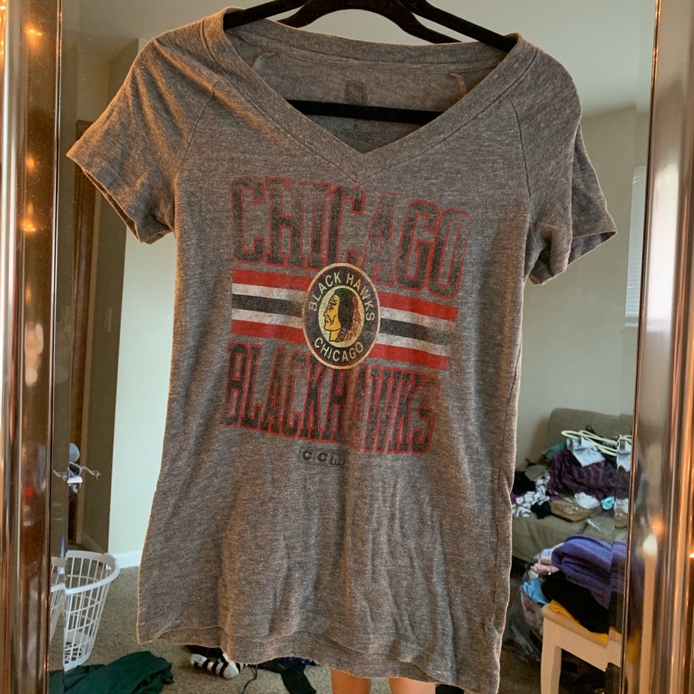 Chicago black hawks V Neck